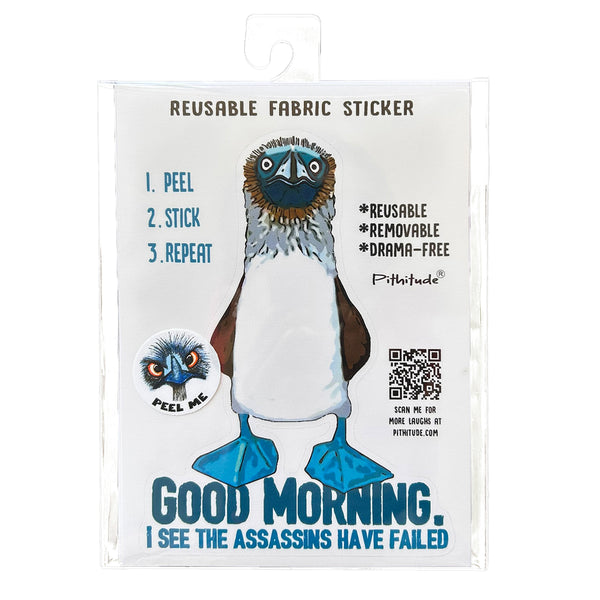 Boobie Assassin Reusable 5x7 Fabric Sticker