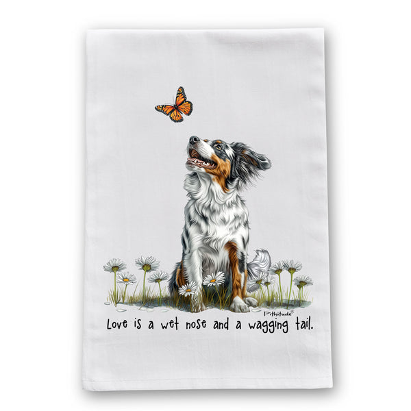 Aussie Butterfly Flour Sack Dish Towel