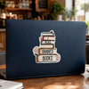 I Read Banned Books Reusable Fabric Laptop or Wall Sticker
