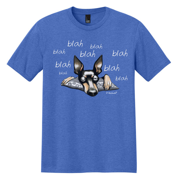 Blah Blah Dog Miniature Pinscher Men's Graphic T-Shirt