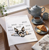 Blah Blah Dog Miniature Pinscher Flour Sack Cotton Dish Towel