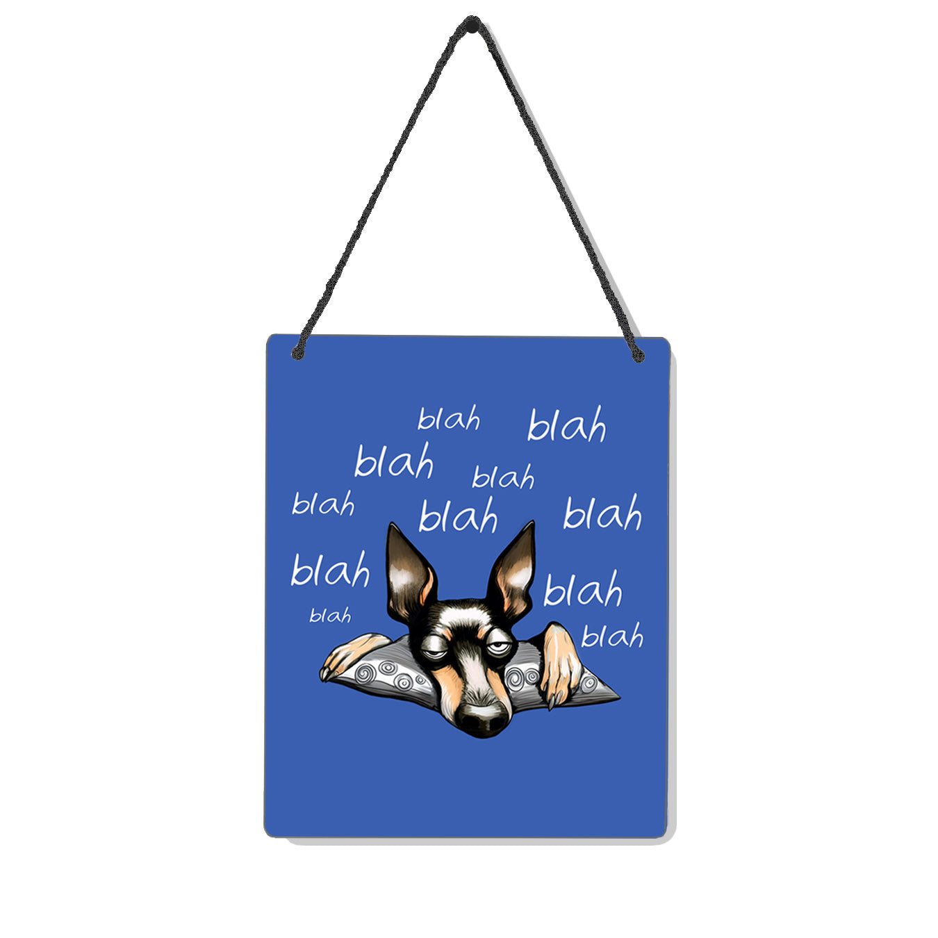 Blah Blah Dog Miniature Pinscher 4x5