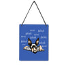 Blah Blah Dog Miniature Pinscher 4x5" Mini-Sign