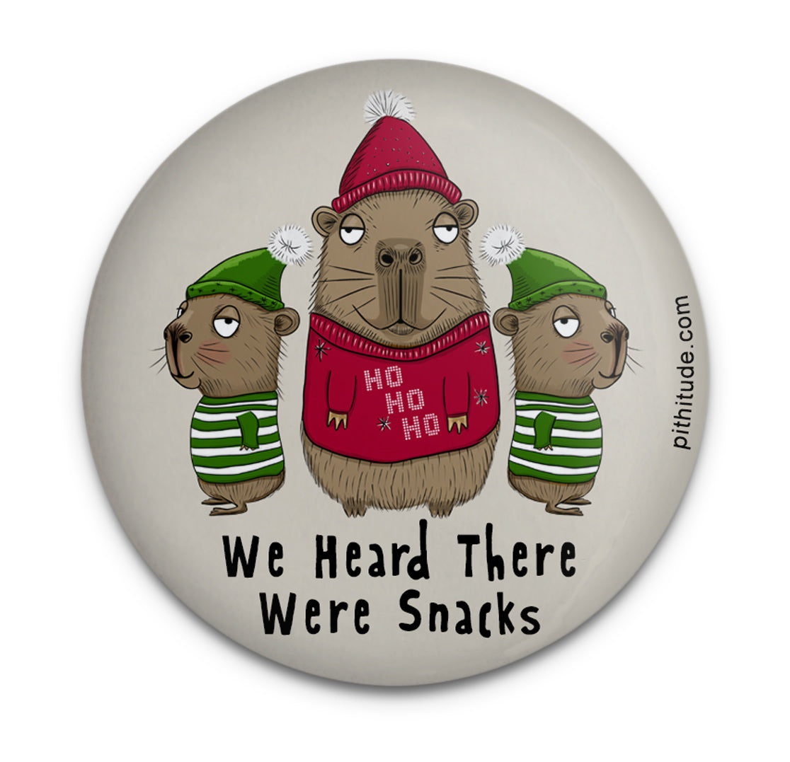 Capybara Holiday Snacks Magnet