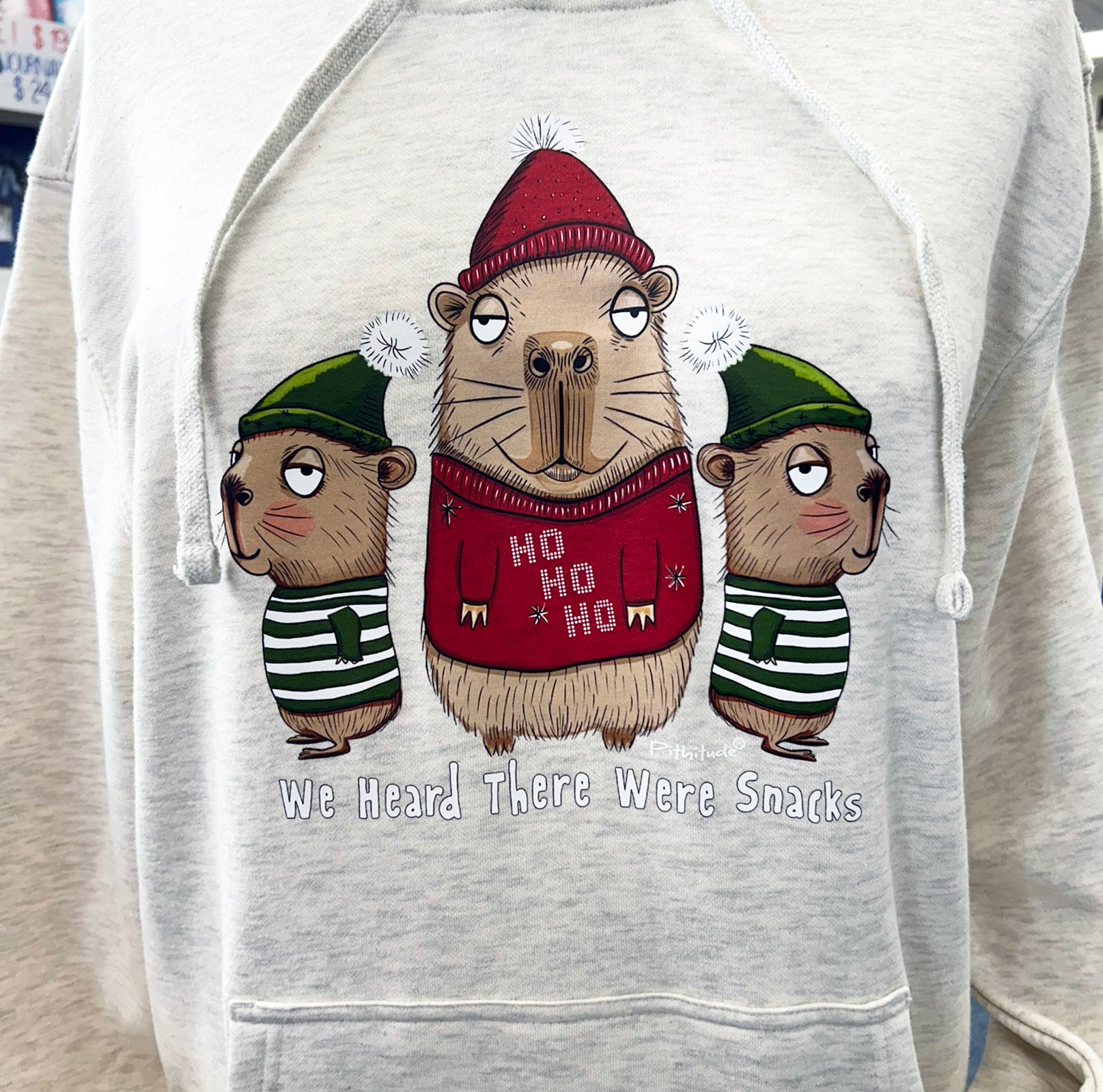 Capybara Holiday Snacks Sweatshirt Hoodie- Limited Edition
