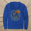 Coral Mermaid Zipper Hoodie Fleece Sweatshirt