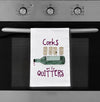 Corks are for Quitters Flour Sack Dish Towel