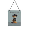 Cowboy Kitten 4x5" Mini-Sign