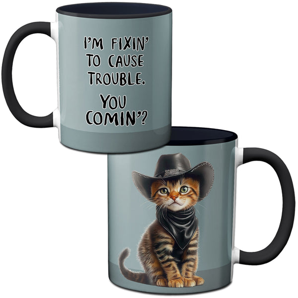 Cowboy Kitten Mug by Pithitude