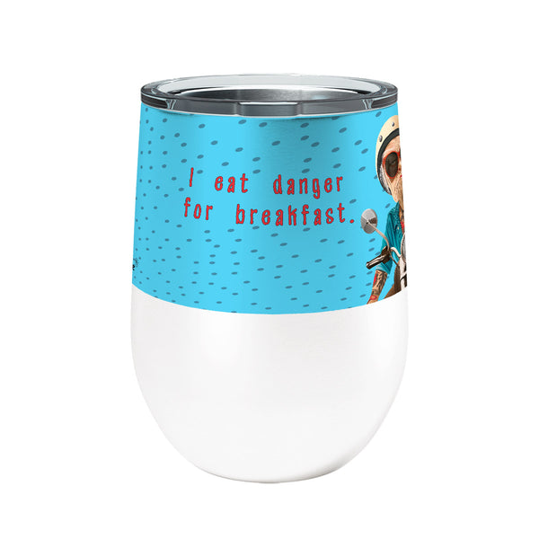 Danger Granny 12oz Insulated Stainless Steel Wine Tumbler