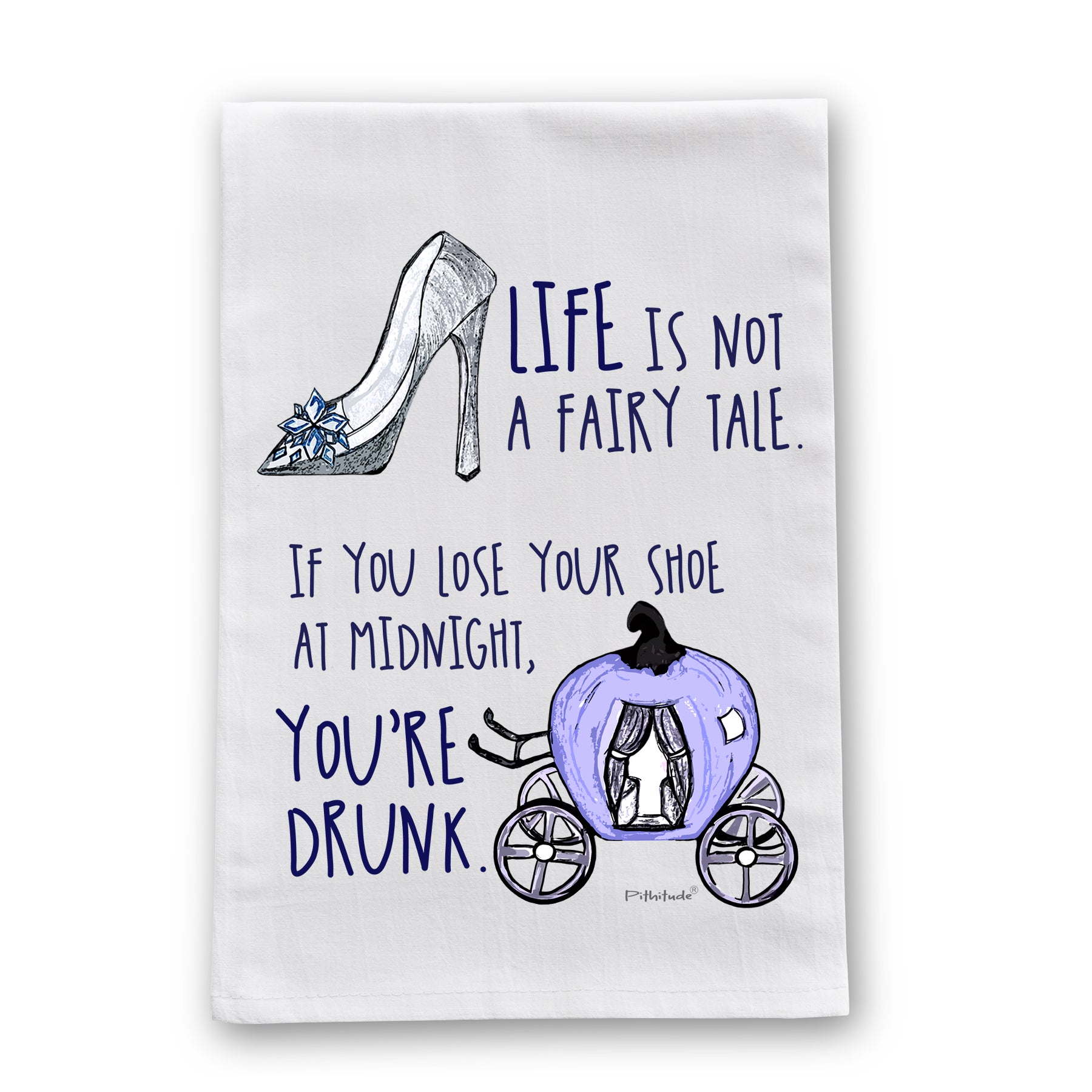 Drunk Fairy Tale Flour Sack Dish Towel