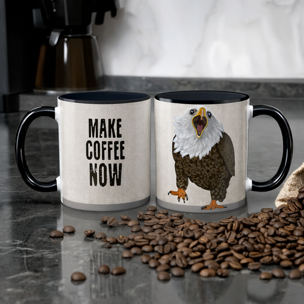 Eagle Coffee Now Mug by Pithitude