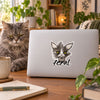 Feral Cat Reusable Fabric Laptop or Wall Sticker