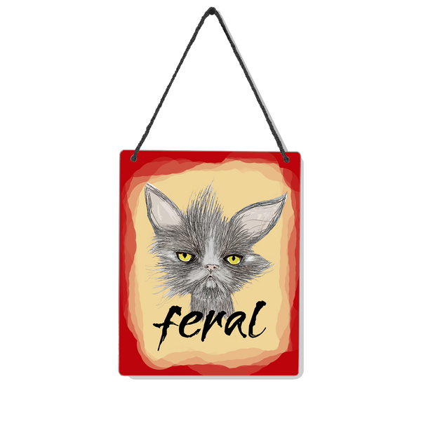 Feral Cat 4x5" Mini-Sign