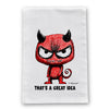 That’s a Great Idea Demon Dish Towel | Funny Halloween Gift