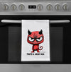 That’s a Great Idea Demon Dish Towel | Funny Halloween Gift