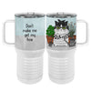 Hoe Cat 20 oz Travel Tumbler | Funny Gardening Gift