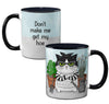 Hoe Cat Coffee Mug | Funny Gardening Gift for Cat Lovers