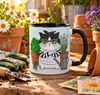 Hoe Cat Coffee Mug | Funny Gardening Gift for Cat Lovers