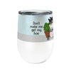 Hoe Cat Wine Tumbler | Funny Gardening Gift for Cat Lovers