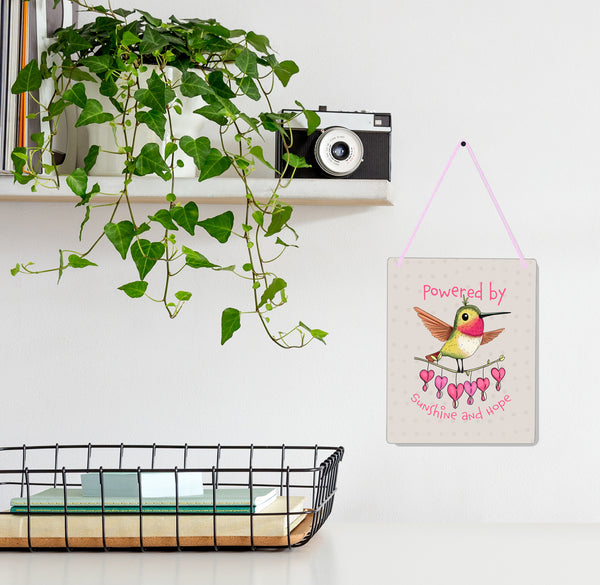 Hummingbird Hope 4x5" Mini-Sign