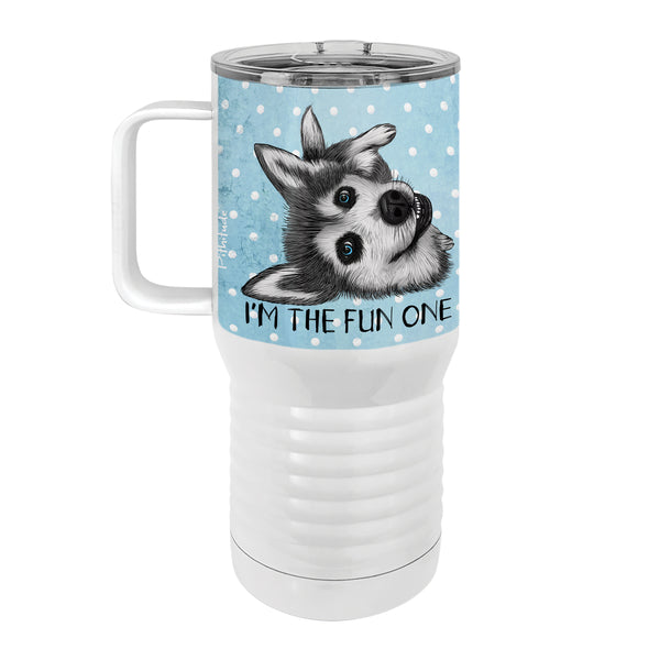 I'm the Fun One Husky Travel Tumbler | Funny Husky Lover Gift