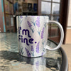 Donna Lake I'm Fine Sparkle Silver Coffee Mug