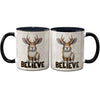 Jackalope Believe Black 11 oz Coffee Mug | Cryptid and Folklore Gift