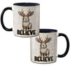 Jackalope Believe Black 11 oz Coffee Mug | Cryptid and Folklore Gift