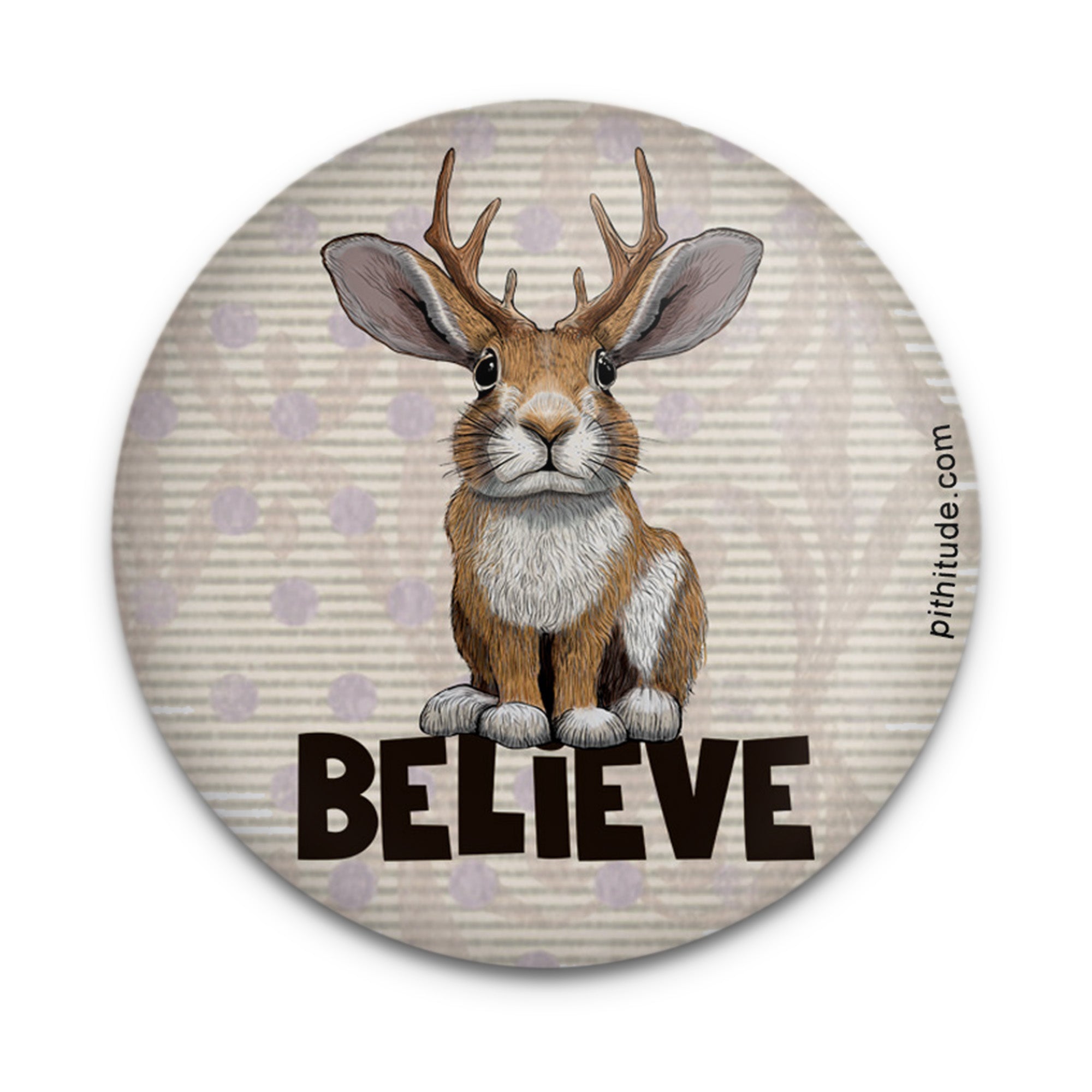 Jackalope Believe Magnet