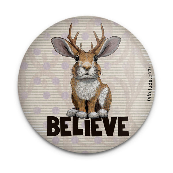 Jackalope Believe Magnet