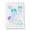 Jellyfish Flow Flour Sack Dish Towel