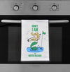 Mermaid Golf Flour Sack Dish Towel