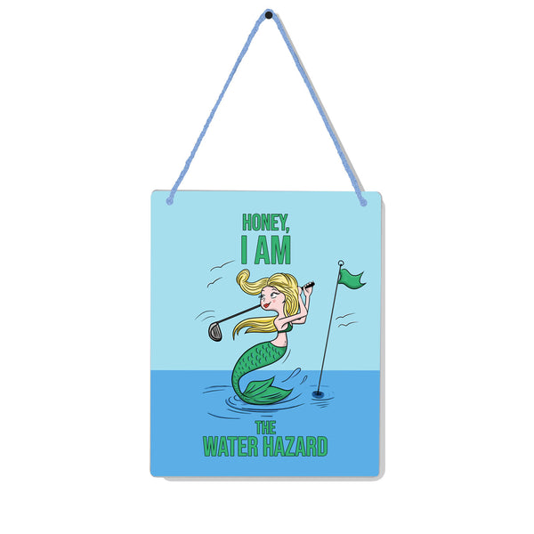 Mermaid Golf 4x5" Mini-Sign