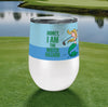 Mermaid Golf 12oz Insulated Stainless Steel Wine Tumbler