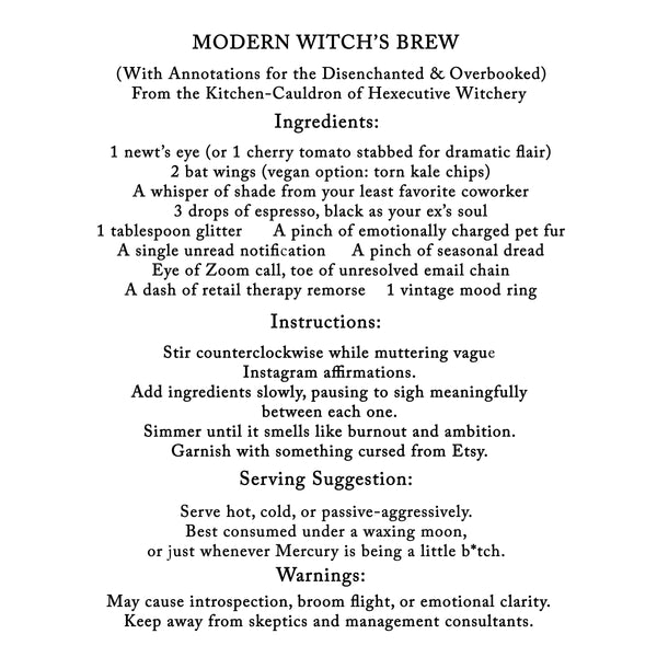 Modern Witch's Brew Flour Sack Dish Towel -Limited Edition