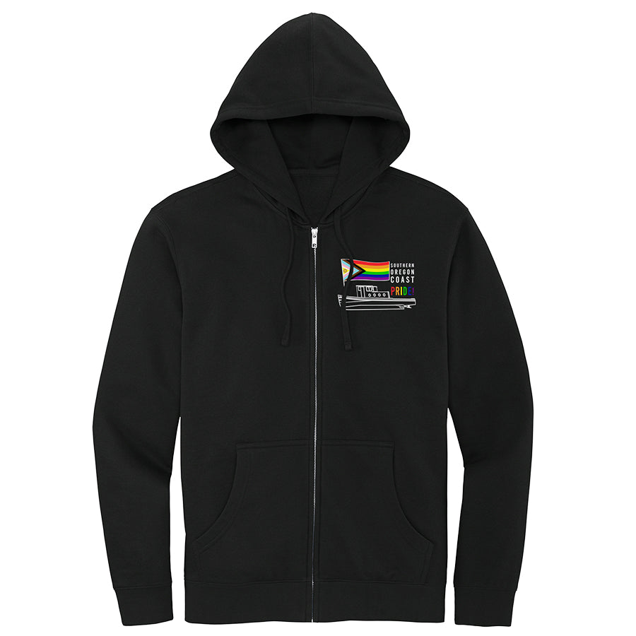 Southern Oregon Coast Pride Zipper Hoodie (Unisex)
