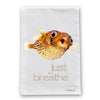 Pufferfish Breathe Flour Sack Dish Towel