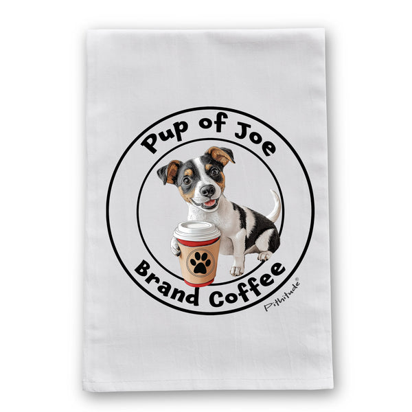 Pup of Joe Coffee Flour Sack Dish Towel