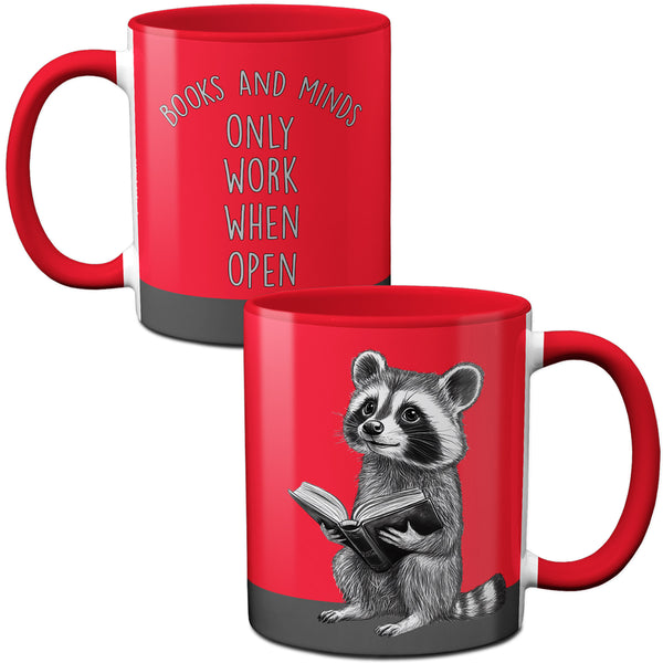 Reading Raccoon Mug by Pithitude