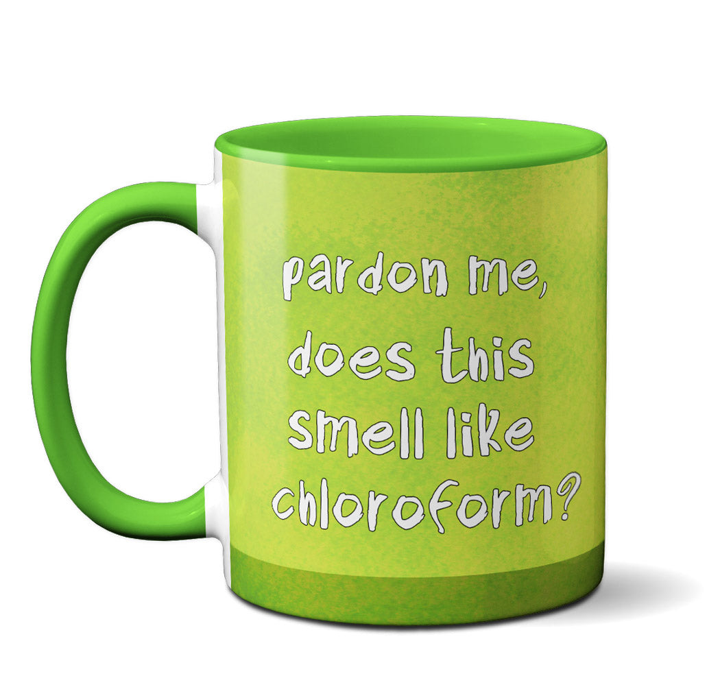Chloroform Skeleton Mug | Funny Halloween Cute Dark Humor Gift
