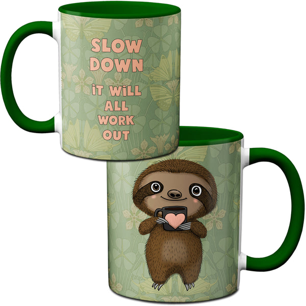 Slow Down Sloth Mug by Pithitude