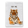 Try Me Tiger Flour Sack Dish Towel