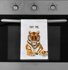 Try Me Tiger Flour Sack Dish Towel