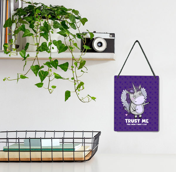 Unicorn Cupid (UniCupid) 4x5" Mini-Sign