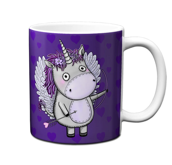 Unicorn Cupid (UniCupid) Mug by Pithitude