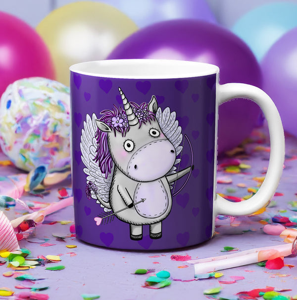 Unicorn Cupid (UniCupid) Mug by Pithitude