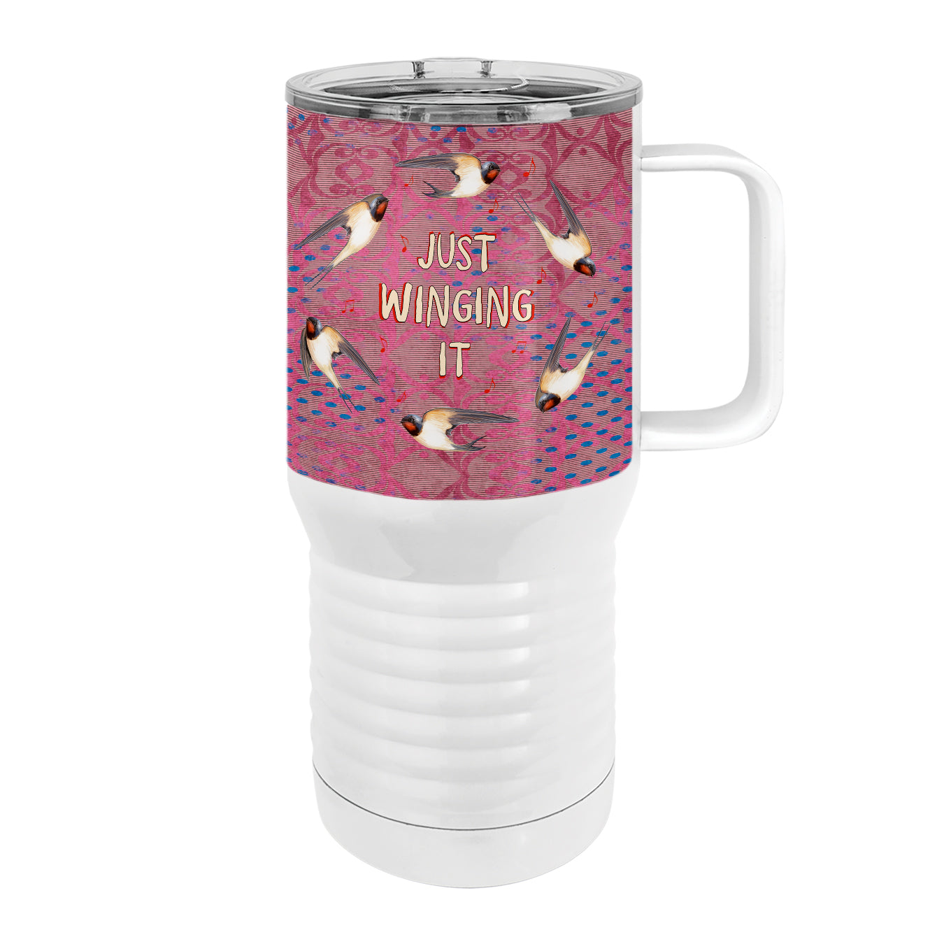Winging It Swallows 20oz Tall Insulated Stainless Steel Tumbler with Slider Lid