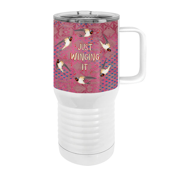 Winging It Swallows 20oz Tall Insulated Stainless Steel Tumbler with Slider Lid
