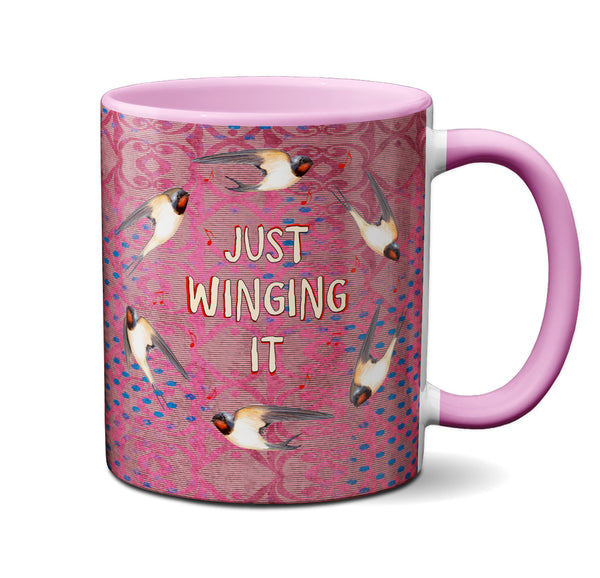 Winging It Swallows Mug by Pithitude